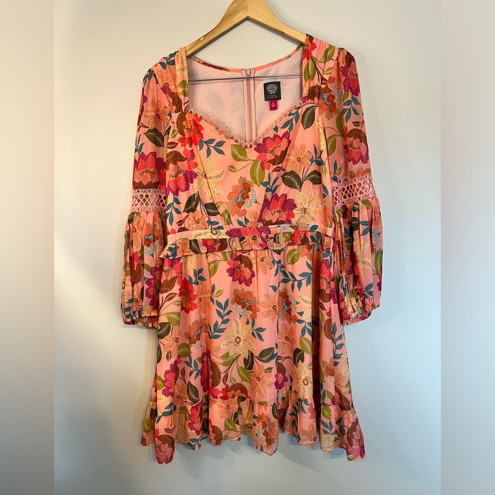Vince Camuto floral print dress size 14